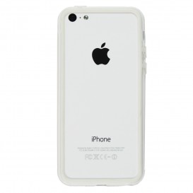 Bumper - Contour TPU Blanc et transparent iPhone 5C