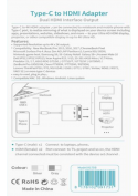 Adaptateur HDMI vers USB-C