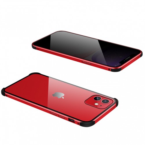 Coque protection 360° iPhone 11 [Fermeture magnétique + Verre trempé]