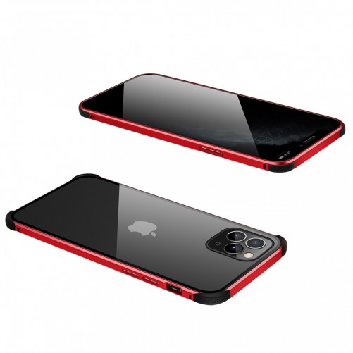 Coque protection 360° iPhone 11 [Fermeture magnétique + Verre trempé]