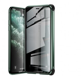 Coque protection 360° iPhone 11 [Fermeture magnétique + Verre trempé]