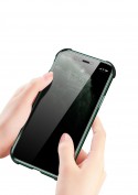 Coque protection 360° Anti-espion iPhone 6/6S [Fermeture magnétique + verre trempé Confidentiel Privacy]