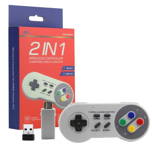 Manette sans fil compatible SNES Classic/PC