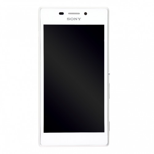 Ecran complet BLANC (LCD+Tactile+Châssis) - Xperia M2 Aqua