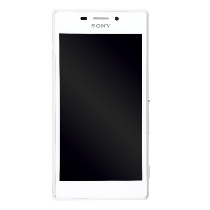 Ecran complet BLANC (LCD+Tactile+Châssis) - Xperia M2 Aqua