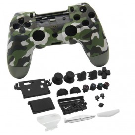 Coque DualShock 4 V2 Look Camouflage + boutons (PS4 Slim)