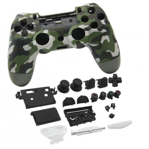 Coque DualShock 4 V2 Look Camouflage + boutons (PS4 Slim)