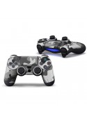 Skin Dualshock 4 Militaire Noir & Blanc (stickers)