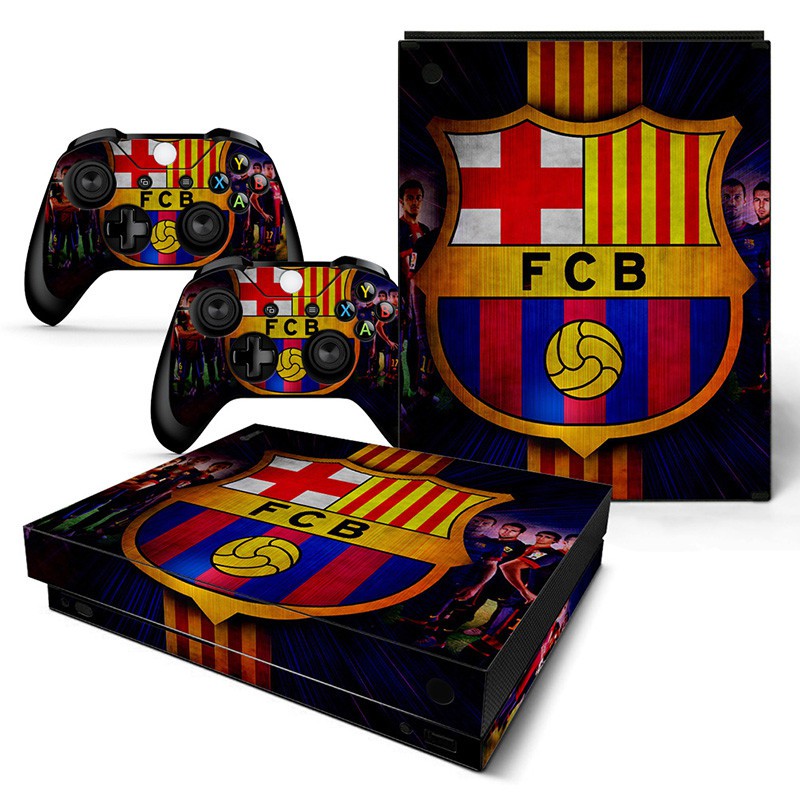 Skin Xbox One X FC Barcelone (Stickers)