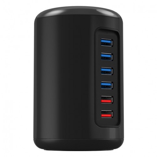 HUB USB 4 ports + 2 Super Charge + Câble (Modèle Cylindre)