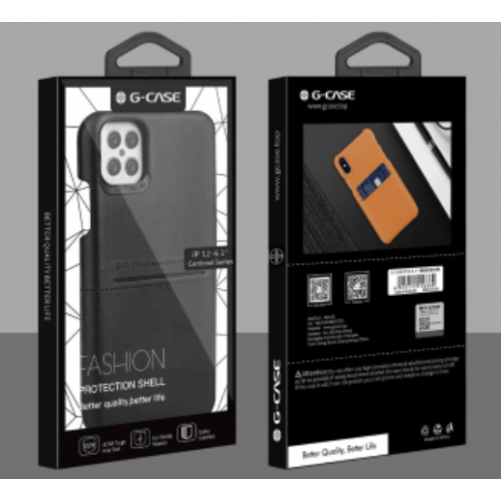 Coque cuir + porte-cartes - iPhone 12 Mini