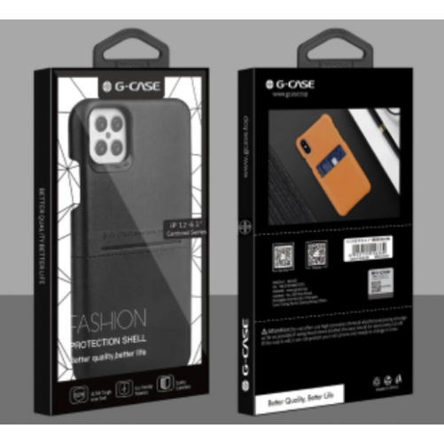 Coque cuir + porte-cartes - iPhone 12 Pro Max