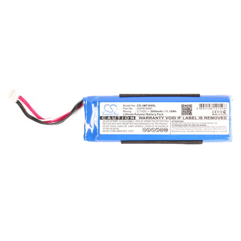 Batterie haut-parleur JBL compatible Flip 3 (3000mAh / 3.7V) BLEUE