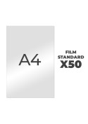 Film standard transparent A4 (Lot de 50 à découper) - Tablette