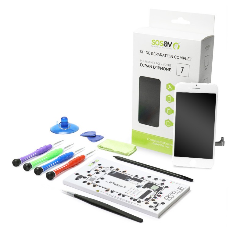 kit 7 outils de réparation de smartphones compatible iPhone 