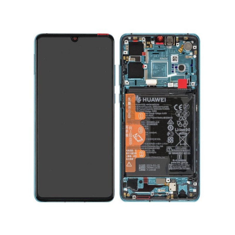 Ecran complet BLEU (Officiel) - Huawei P30