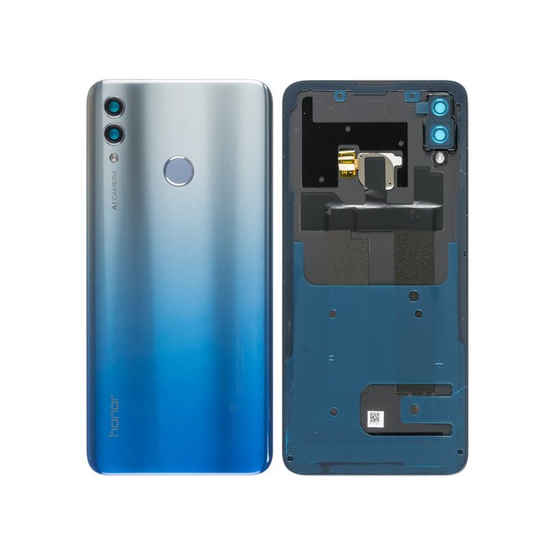 Vitre arrière avec lecteur d'empreintes digitales pour Huawei Honor 10 Lite Sky Blue