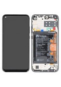 Ecran complet pré-monté sur châssis + batterie  pour Huawei P40 Lite E Midnight Black