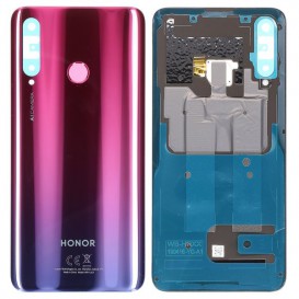 Vitre arrière avec lecteur d'empreintes digitales - Huawei Honor 20 lite Rouge