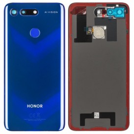 Vitre arrière avec lecteur d'empreintes digitales - Huawei Honor View 20 Bleu Saphir