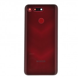 Vitre arrière avec lecteur d'empreintes digitales - Huawei Honor View 20 Rouge