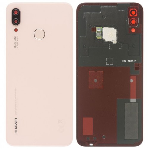 Vitre arrière avec lecteur d'empreintes digitales - Huawei P 20 Lite Rose