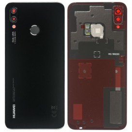 Vitre arrière avec lecteur d'empreintes digitales - Huawei P 20 Lite Noir