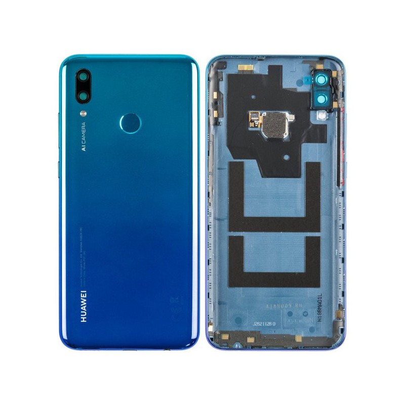 Coque arrière avec lecteur d'empreintes digitales - Huawei P smart 2019 Bleu