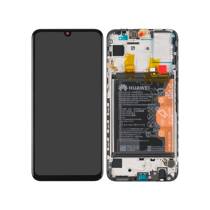 Ecran complet pré-monté sur châssis + batterie - Huawei P Smart 2020 Noir Ecran complet pré-monté sur châssis + batterie - Huawei P Smart 2020 Noir