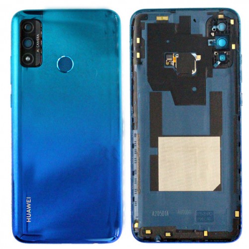 Coque arrière avec lecteur d'empreintes digitales - Huawei P Smart 2020 Bleu