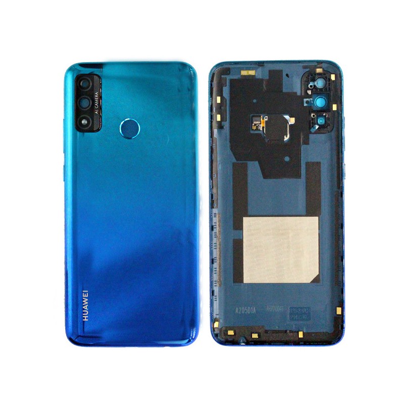 Coque arrière avec lecteur d'empreintes digitales - Huawei P Smart 2020 Bleu