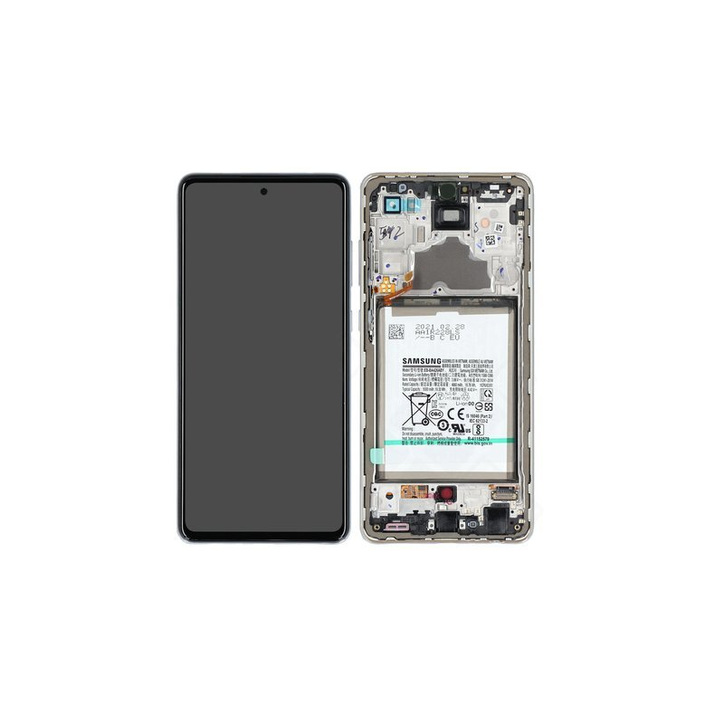 Ecran complet + Batterie (Officiel) - Galaxy A72 Blanc - Photo 1