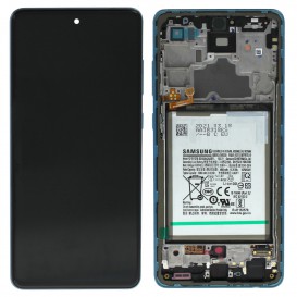 Ecran complet + Batterie (Officiel) - Galaxy A72 Bleu - Photo 1