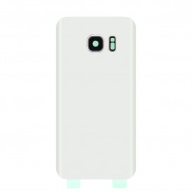 Vitre arrière - Galaxy S7 Edge Blanc - Photo 1
