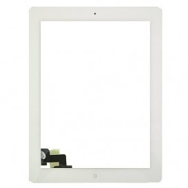 Vitre tactile blanche avec bouton home - iPad 2 Blanc - Photo 1