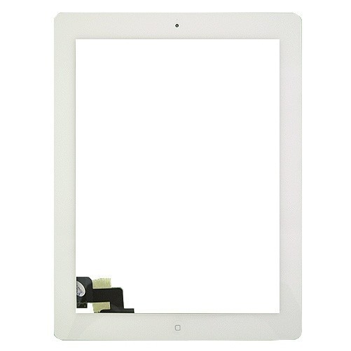 Vitre tactile blanche avec bouton home - iPad 2 Blanc - Photo 1