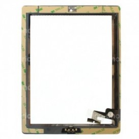 Vitre tactile blanche avec bouton home - iPad 2 Blanc - Photo 1