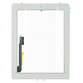 Vitre tactile blanche avec bouton home - iPad 3 Blanc - Photo 1
