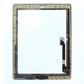 Vitre tactile blanche avec bouton home - iPad 3 Blanc - Photo 1