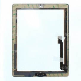 Vitre tactile blanche avec bouton home - iPad 4 Blanc - Photo 1
