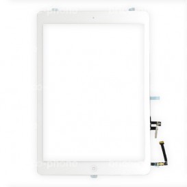 Vitre tactile blanche avec bouton home - iPad Air Blanc - Photo 1