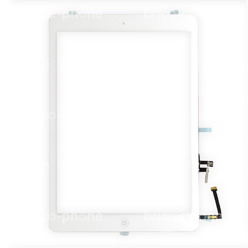 Vitre tactile blanche avec bouton home - iPad Air Blanc - Photo 1