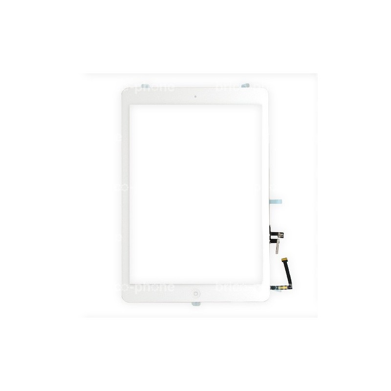 Vitre tactile blanche avec bouton home - iPad Air Blanc - Photo 1