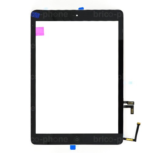 Vitre tactile noire avec bouton home - iPad Air Noir - Photo 1