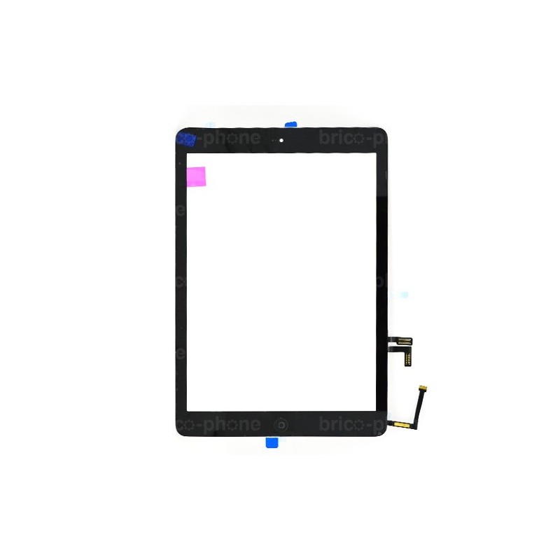 Vitre tactile noire avec bouton home - iPad Air Noir (Qualité Premium) - Photo 2