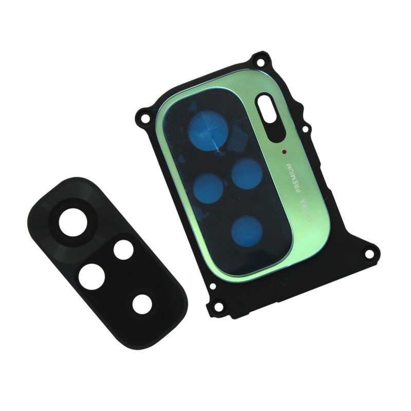 Support (Officiel) pour vitre caméra arrière - Redmi Note 10 Vert - Photo 1