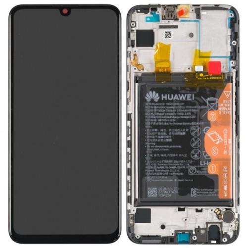 Ecran complet pré-monté sur châssis + batterie  - Huawei P Smart 2020 Noir