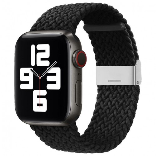Bracelet tressé noir - Apple Watch 38/40mm Noir photo 1