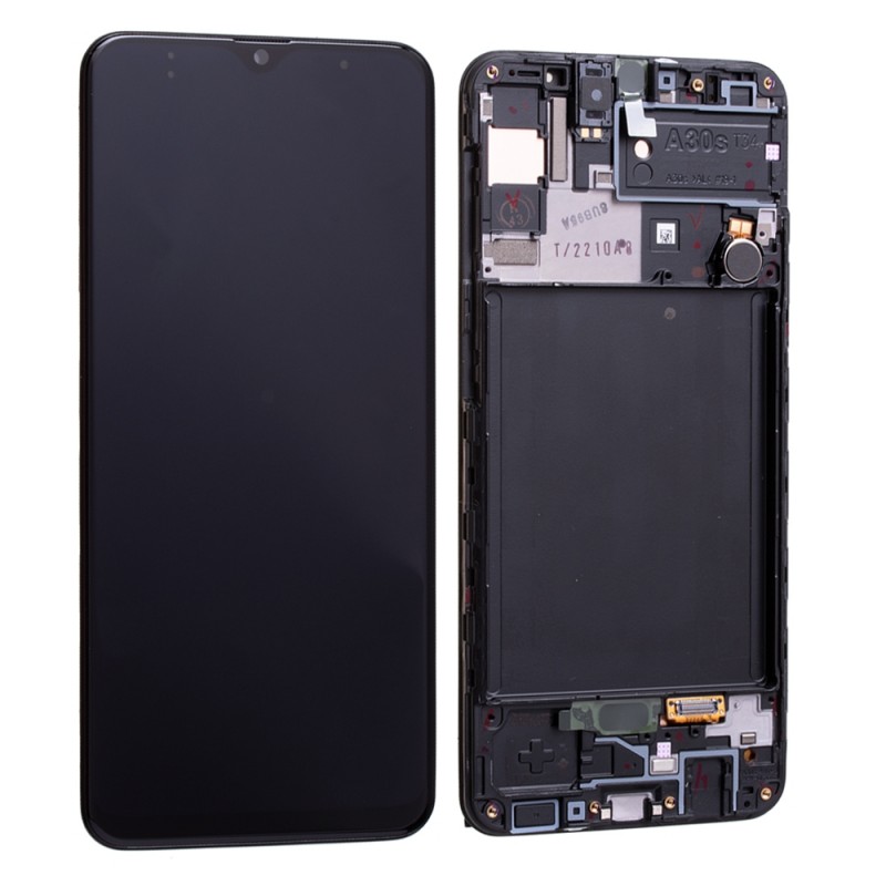 Ecran complet Noir (Officiel) - Galaxy A30S photo 1