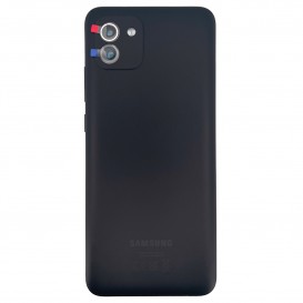 Coque arrière (Officielle) - Galaxy A03 - Noire photo 1